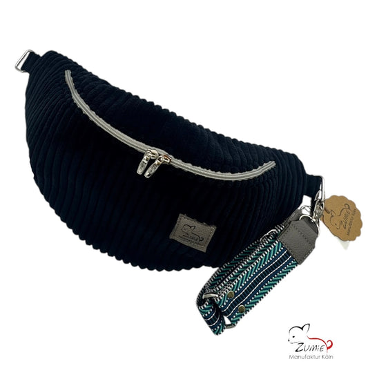 ZUMiE Crossbody Bag Gr.XL / Gassitasche, Farbe Schwarz