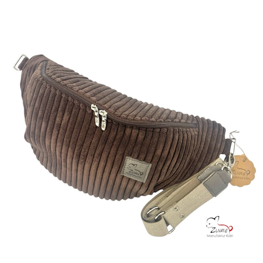 ZUMiE Crossbody Bag Gr.XL / Gassitasche, Farbe Braun