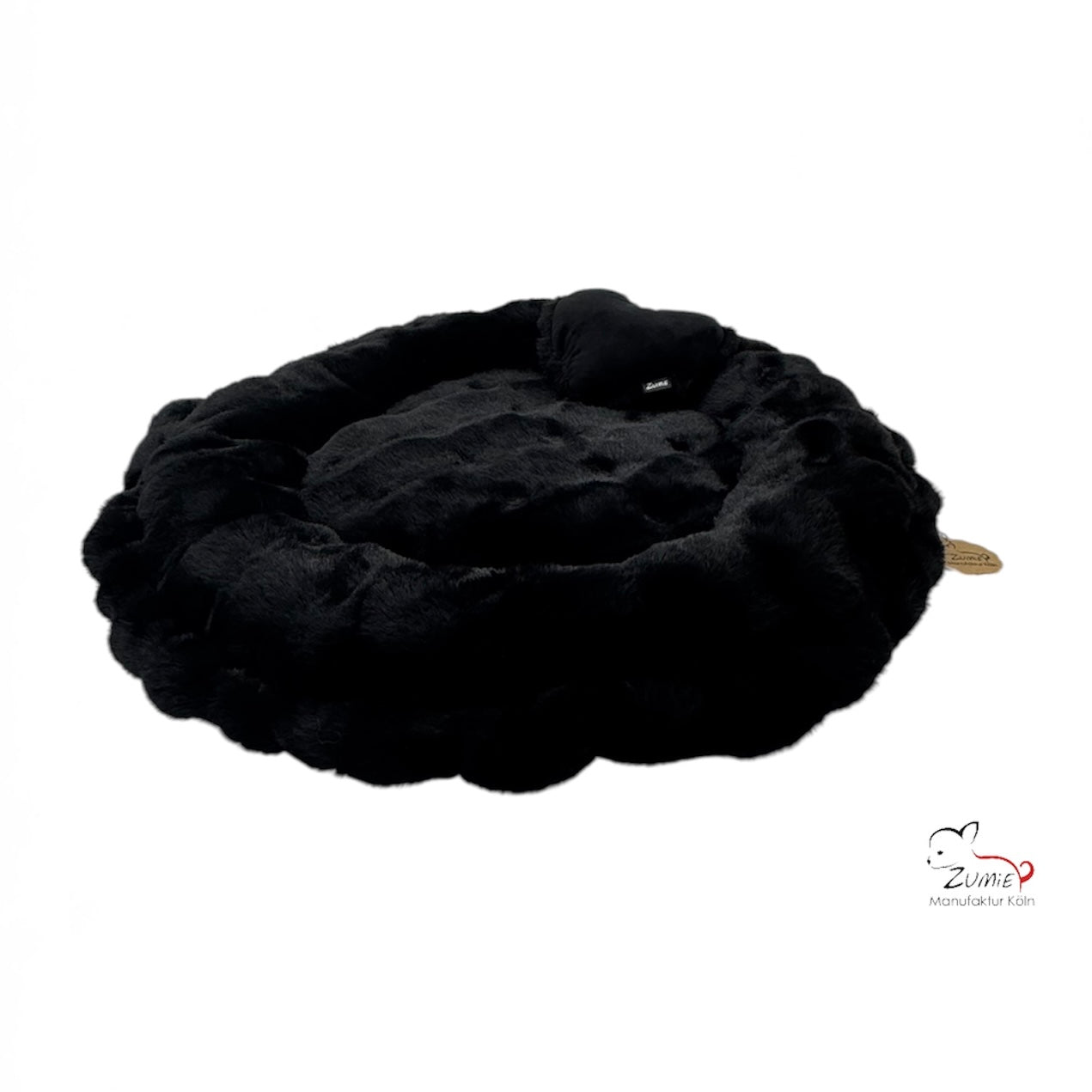 Pompeux Hunde Bodenkissen Rund, Gr. S ca.60cm, Farbe Schwarz