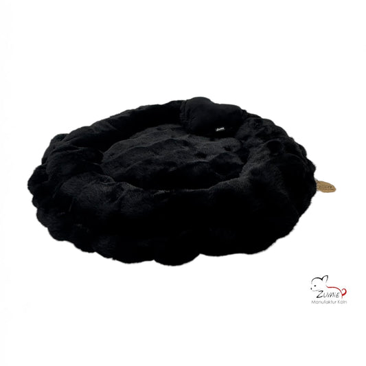 Pompeux Hunde Bodenkissen Rund, Gr. S ca.60cm, Farbe Schwarz